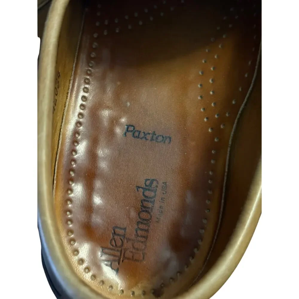 Allen Edmunds Paxton Brown Leather Penny Loafers Size 9C